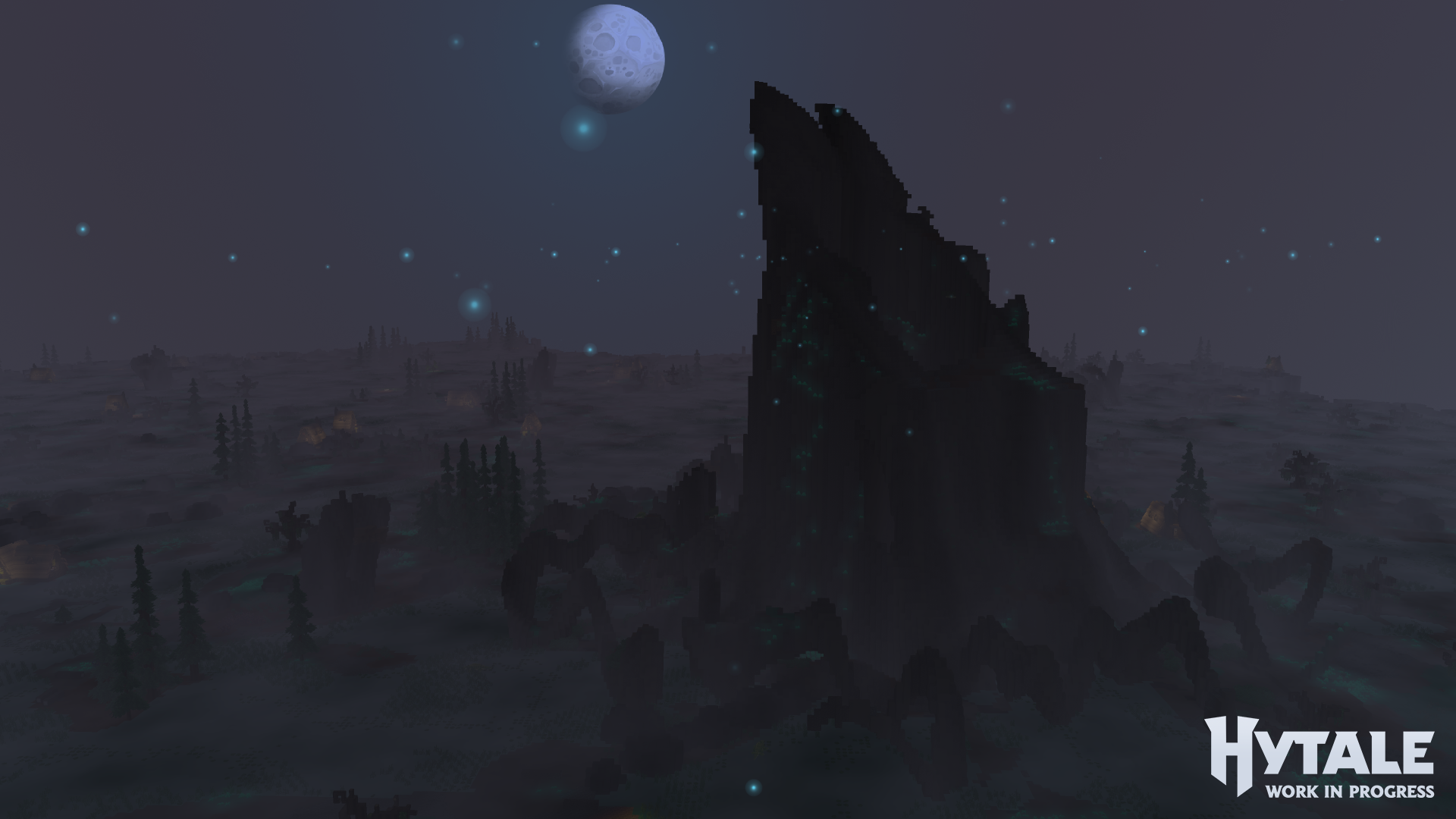 Un trunchi este generat procedural folosind terenul și un câmp de poziții.