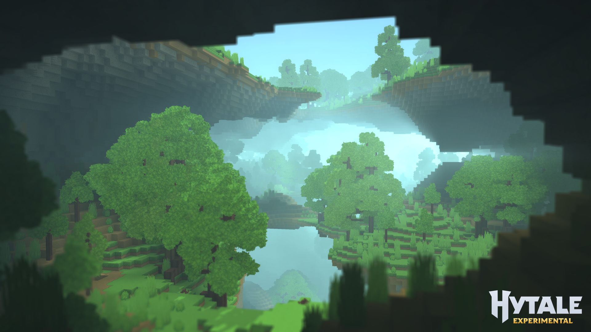 Un cadru de aproape al unui pachet de teren experimental care explorează o idee de teren stratificat mai haotic.